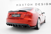 Audi A5 S-Line Sportback 8T 2007-2011 Bakre Diffuser (Med Singelutblås på båda sidorna) Maxton Design